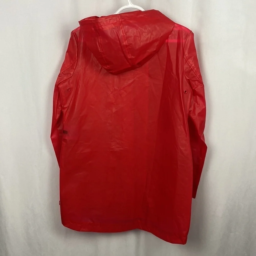 Levi's® Red Translucent Rain Jacket - Size Small - Picture 11 of 12